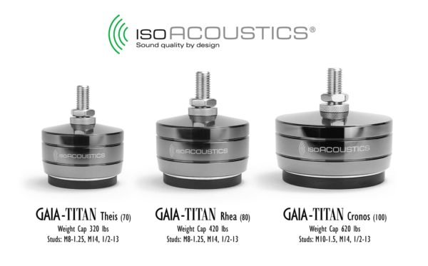 Gaia Titan Speaker Isolation Footer Set by IsoAcoustics