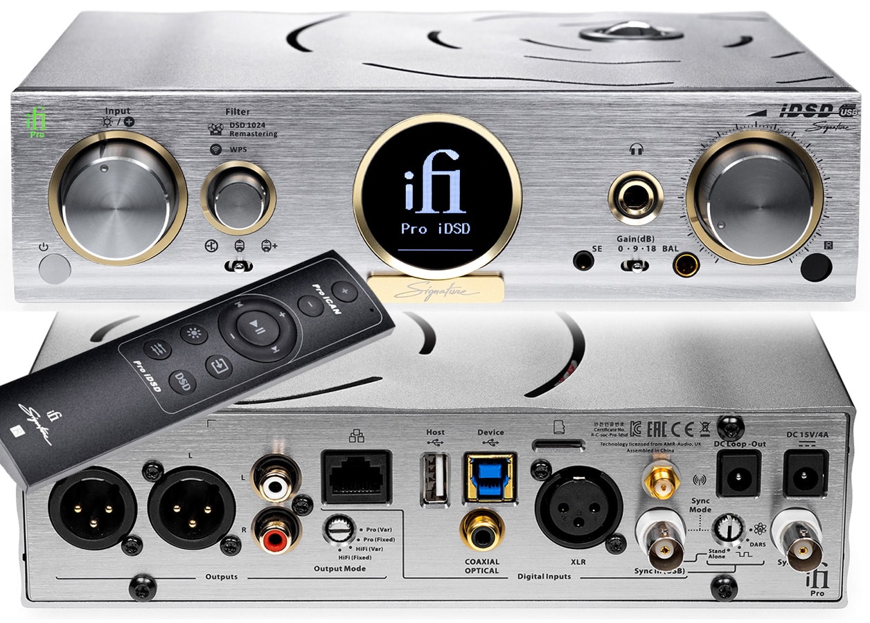 iFi Audio - Pro iDSD Signature Streamer DAC Preamp & Headphone Amp
