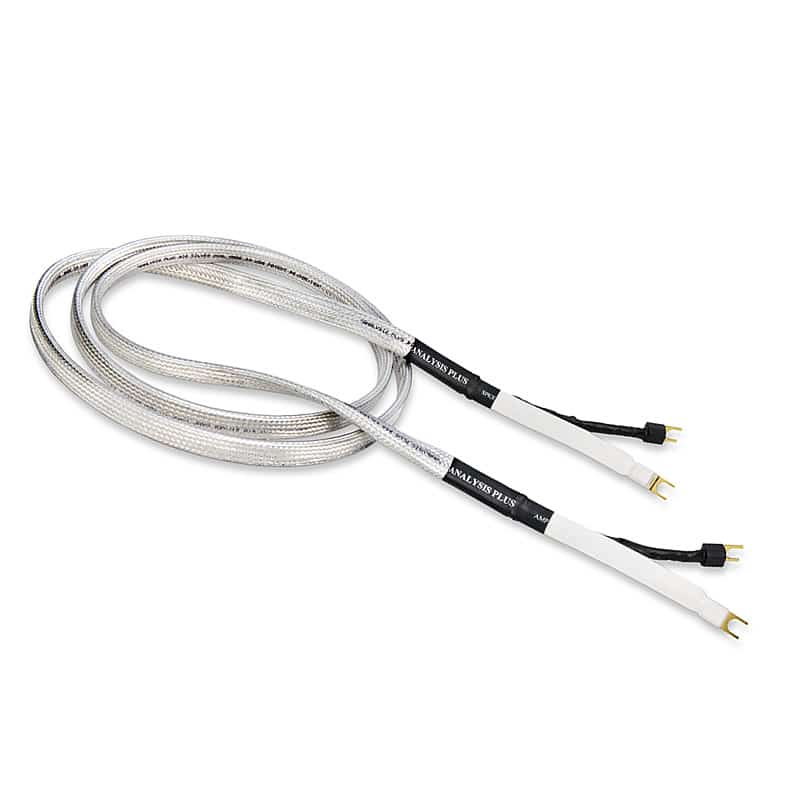 Big Silver Oval Speaker Cables by Analysis Plus