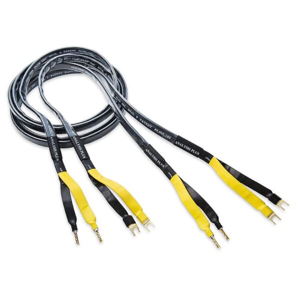 Black Mesh Oval 9 Speaker Cables by Analysis Plus